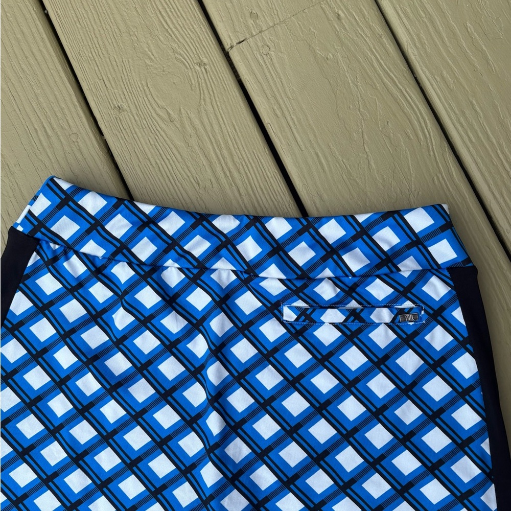 NWOT TAIL Blue/White & Black Stripes Mini Skort for Casual Wear, Size: S - Picture 4 of 10